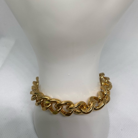 Preowned )Ralph Lauren,necklace/bracelet set,gold color - Picture 2 of 8